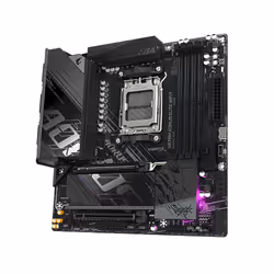 GIGABYTE X870M AORUS ELITE WIFI7 Scheda Madre – Supporta CPU AMD Ryzen 9000, VRM digitale a 14+2+2 fasi, fino a 8200 MHz DDR5 (OC), 1 x PCIe 5.0 + 1 x PCIe 4.0, Wi-Fi 7, LAN 2.5 GbE, USB 4 - Vista aggiuntiva 3