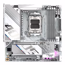 GIGABYTE X870M AORUS ELITE WIFI7 ICE Scheda Madre – Supporta CPU AMD Ryzen 9000, VRM digitale a 14+2+2 fasi, fino a 8200 Hz DDR5 (O.C), 1× PCIe 5.0 + 1× PCIe 4.0, Wi-Fi 7, LAN 2.5 GbE, USB 4 - Vista aggiuntiva 2