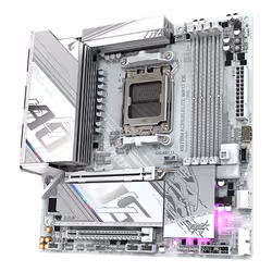 GIGABYTE X870M AORUS ELITE WIFI7 ICE Scheda Madre – Supporta CPU AMD Ryzen 9000, VRM digitale a 14+2+2 fasi, fino a 8200 Hz DDR5 (O.C), 1× PCIe 5.0 + 1× PCIe 4.0, Wi-Fi 7, LAN 2.5 GbE, USB 4 - Vista aggiuntiva 3