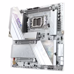 GIGABYTE X870 AORUS TACHYON ICE Scheda Madre – Supporta CPU AMD Ryzen 9000, VRM digitale a 18+2+2 fasi, fino a 9600 MHz DDR5 (OC), 1 x PCIe 5.0 + 2 x PCIe 4.0, Wi-Fi 7, LAN 5 GbE, USB 4 - Vista aggiuntiva 4