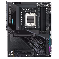 GIGABYTE X870E AORUS ELITE X3D Scheda Madre – Supporta CPU AMD Ryzen 9000, VRM Digitale a 16+2+2 fasi, fino a 9000 Hz DDR5 (OC), 2 x PCIe 5.0 + 2 x PCIe 4.0, Wi-Fi 7, LAN 5 GbE, USB 4 - Vista aggiuntiva 2