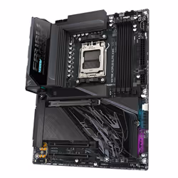 GIGABYTE X870E AORUS ELITE X3D Scheda Madre – Supporta CPU AMD Ryzen 9000, VRM Digitale a 16+2+2 fasi, fino a 9000 Hz DDR5 (OC), 2 x PCIe 5.0 + 2 x PCIe 4.0, Wi-Fi 7, LAN 5 GbE, USB 4 - Vista aggiuntiva 4