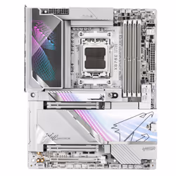 GIGABYTE X870E AORUS MASTER X3D ICE Scheda Madre – Supporta CPU AMD Ryzen 9000, VRM Digitale a 18+2+2 fasi, fino a 9000 Hz DDR5 (OC), 2 x PCIe 5.0 + 3 x PCIe 4.0, Wi-Fi 7, LAN 10 GbE, USB 4 - Vista aggiuntiva 2