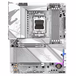 GIGABYTE X870 AORUS ELITE X3D ICE Scheda Madre - Supporta CPU AMD Ryzen 9000, VRM digitale 16+2+2 fasi, fino a 9000Hz DDR5 (OC), 2xPCIe 5.0 + 2xPCIe 4.0, Wi-Fi 7, LAN 2.5GbE, USB 4 - Vista aggiuntiva 2