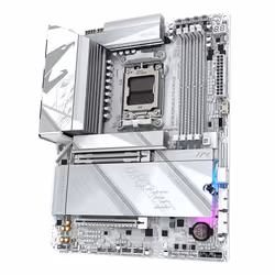 GIGABYTE X870 AORUS ELITE X3D ICE Scheda Madre - Supporta CPU AMD Ryzen 9000, VRM digitale 16+2+2 fasi, fino a 9000Hz DDR5 (OC), 2xPCIe 5.0 + 2xPCIe 4.0, Wi-Fi 7, LAN 2.5GbE, USB 4 - Vista aggiuntiva 4