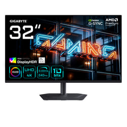GIGABYTE MO32U24 Monitor Gaming OLED 32” 4K UHD - 3840 x 2160, 240Hz, 0.03ms, 300 cd/m², G-Sync Compatibile, FreeSync Premium Pro, Display HDR True Black 500, HDMI 2.1, DisplayPort 1.4