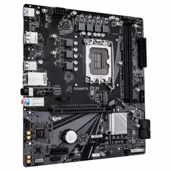 GIGABYTE H610M D3W WIFI6 Scheda Madre - Supporta CPU Intel Core di 14ª generazione, VRM a 5+1+1 fasi, fino a 5600MHz DDR4, 1xPCIe 3.0 M.2, Wi-Fi 6, LAN 1GbE, USB 3.2 Gen 1 - Vista aggiuntiva 3