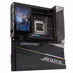GIGABYTE X870E AORUS XTREME X3D AI TOP Scheda Madre - Supporta CPU AMD Ryzen serie 9000, VRM a 24+2+2 fasi, fino a 9000MHz DDR5 (O.C.), 2xPCIe 5.0 M.2 + 3xPCIe 4.0 M.2, Wi-Fi 7, LAN 10GbE, USB 4 - Vista aggiuntiva 4