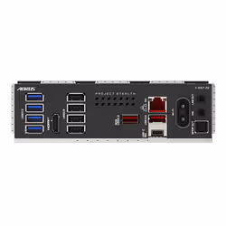 GIGABYTE B850 AORUS STEALTH Scheda Madre – CPU AMD Ryzen Serie 9000, VRM digitale a 14+2+2 fasi, fino a 8200 MHz DDR5 (O.C.), 2× M.2 PCIe 5.0 + 2× M.2 PCIe 4.0, Wi-Fi 7, LAN 5 GbE, USB 3.2 Gen 2 - Vista aggiuntiva 6