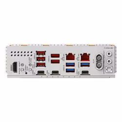 GIGABYTE X870E AERO X3D WOOD Scheda Madre - Supporta CPU AMD Ryzen 9000, VRM digitale a 16+2+2 fasi, fino a 9000Hz DDR5 (O.C.), 2xPCIe 5.0 + 2xPCIe 4.0, Wi-Fi 7, LAN 5GbE, USB 4 - Vista aggiuntiva 6