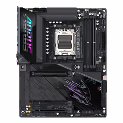 GIGABYTE X870E AORUS PRO X3D Scheda Madre - Supporta CPU AMD Ryzen 9000, VRM digitale a 18+2+2 fasi, fino a 9000MHz DDR5 (O.C.), 2xPCIe 5.0 + 2xPCIe 4.0, Wi-Fi 7, LAN 5GbE, USB 4 - Vista aggiuntiva 2
