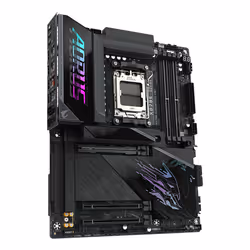 GIGABYTE X870E AORUS PRO X3D Scheda Madre - Supporta CPU AMD Ryzen 9000, VRM digitale a 18+2+2 fasi, fino a 9000MHz DDR5 (O.C.), 2xPCIe 5.0 + 2xPCIe 4.0, Wi-Fi 7, LAN 5GbE, USB 4 - Vista aggiuntiva 3