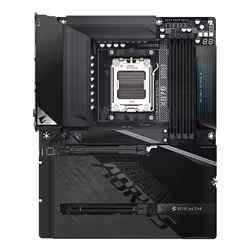 GIGABYTE X870 AORUS STEALTH Scheda Madre - Supporta CPU AMD Ryzen 9000, VRM digitale a 16+2+2 fasi, fino a 8200MHz DDR5 (O.C.), 2xPCIe 5.0 + 2xPCIe 4.0, Wi-Fi 7, LAN 5GbE, USB 4 - Vista aggiuntiva 2