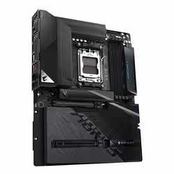 GIGABYTE X870 AORUS STEALTH Scheda Madre - Supporta CPU AMD Ryzen 9000, VRM digitale a 16+2+2 fasi, fino a 8200MHz DDR5 (O.C.), 2xPCIe 5.0 + 2xPCIe 4.0, Wi-Fi 7, LAN 5GbE, USB 4 - Vista aggiuntiva 3