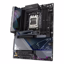 GIGABYTE X870E AORUS MASTER X3D Scheda Madre - Supporta CPU AMD Ryzen 9000, VRM digitale a 18+2+2 fasi, fino a 9000MHz DDR5 (O.C.), 2xPCIe 5.0 + 3xPCIe 4.0, Wi-Fi 7, LAN 10GbE, USB 4 - Vista aggiuntiva 5