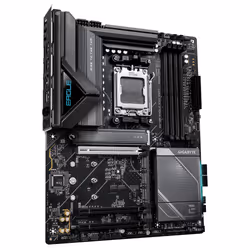 GIGABYTE X870E EAGLE X3D WIFI7 Scheda Madre – Supporta CPU AMD Ryzen 9000, VRM digitale a 14+2+2 fasi, fino a 9000 Hz DDR5 (OC), 1× PCIe 5.0 + 3× PCIe 4.0, Wi-Fi 7, LAN 5 GbE, USB 4 - Vista aggiuntiva 3