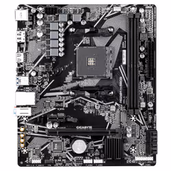 GIGABYTE A520M H ARGB Scheda Madre – Supporta CPU AMD Ryzen Serie 5000, fino a 5100 MHz DDR4 (OC), M.2 PCIe 3.0 x4, LAN 1 GbE, USB 3.2 Gen 1 - Vista aggiuntiva 2