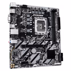 GIGABYTE H810M S2H GEN5 Scheda Madre – CPU Intel Core Ultra (Serie 2), VRM a 4+1+2 fasi, fino a 6400 MHz DDR5, 1× M.2 PCIe 4.0, LAN 1 GbE, USB 3.2 Gen 1 - Vista aggiuntiva 3