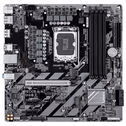 GIGABYTE B860M D3W Scheda Madre – CPU Intel Core Ultra Series, VRM a 4+1+2 fasi, fino a 9066 MHz DDR5, 2x PCIe 4.0 M.2, LAN 1 GbE, USB 3.2 Gen 1 - Vista aggiuntiva 2