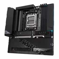 GIGABYTE B850M AORUS STEALTH Scheda Madre – CPU AMD Ryzen Serie 9000, VRM digitale a 8+2+2 fasi, fino a 8200MHz DDR5 (OC), 1xPCIe 5.0 + 2xPCIe 4.0 M.2, Wi-Fi 7, LAN 5GbE, USB 3.2 Gen 2 - Vista aggiuntiva 4