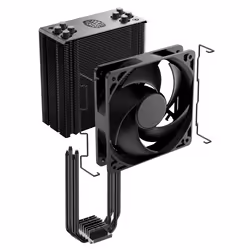 Cooler Master Hyper 212 Black Edition Processore Refrigeratore 12 cm Nero - Vista aggiuntiva 8