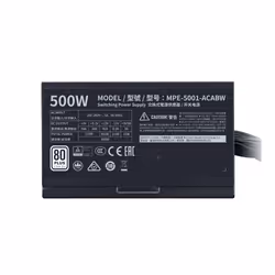 Cooler Master MWE 500 White 230V - V2 alimentatore per computer 500 W 24-pin ATX ATX Nero - Vista aggiuntiva 6