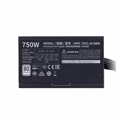 Cooler Master MWE 750 White 230V - V2 alimentatore per computer 750 W 24-pin ATX ATX Nero - Vista aggiuntiva 6