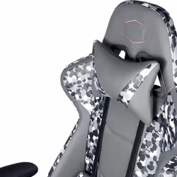 Cooler Master Gaming Caliber R1S CAMO Poltrona per gaming Seduta imbottita Nero, Grigio, Bianco - Vista aggiuntiva 7