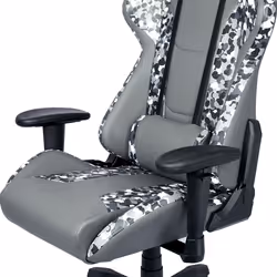 Cooler Master Gaming Caliber R1S CAMO Poltrona per gaming Seduta imbottita Nero, Grigio, Bianco - Vista aggiuntiva 8