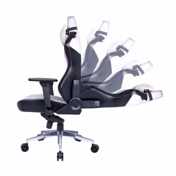 Cooler Master Gaming Caliber X1C Sedia per gaming universale Seduta imbottita Nero, Grigio - Vista aggiuntiva 6