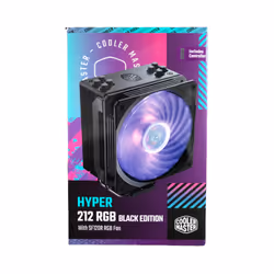 Cooler Master Hyper 212 RGB Black Edition w/LGA1700 Processore Refrigeratore 12 cm Nero - Vista aggiuntiva 8