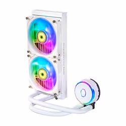 Cooler Master MasterLiquid PL240 Flux White Edition Case per computer Kit di raffreddamento a liquido 12 cm Bianco - Vista aggiuntiva 4