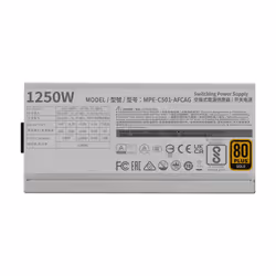 Cooler Master MWE Gold 1250 - V2 ATX 3.0 White Version alimentatore per computer 1250 W 24-pin ATX Bianco - Vista aggiuntiva 5