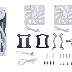 Cooler Master MasterLiquid 240L Core ARGB White Processore Kit di raffreddamento a liquido 12 cm Bianco - Vista aggiuntiva 6