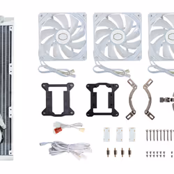 Cooler Master MasterLiquid 360L Core ARGB White Processore Kit di raffreddamento a liquido 12 cm Bianco - Vista aggiuntiva 6