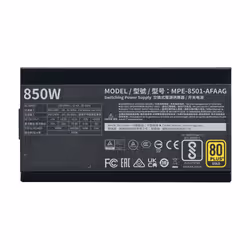 Cooler Master MWE Gold 850 V2 ATX 3.0 Ready alimentatore per computer 850 W 24-pin ATX Nero - Vista aggiuntiva 5