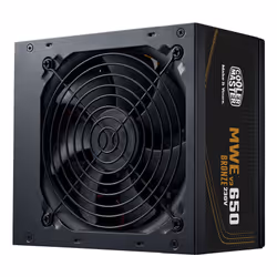 Cooler Master MWE Bronze 650 V3, 650 W, 100 - 240 V, 50/60 Hz, 5 - 10 A, Attivo, 120 W