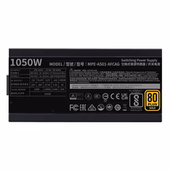 Cooler Master MWE Gold 1050 V2 ATX 3.1 alimentatore per computer 1050 W 24-pin ATX Nero - Vista aggiuntiva 3