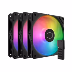 Cooler Master SickleFlow Edge 120 ARGB 3-Pack Fan Kit, Ventilatore, 12 cm, 690 Giri/min, 2500 Giri/min, 120 m³/h, Nero