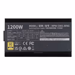 Cooler Master Elite Gold 1200 alimentatore per computer 1200 W 24-pin ATX ATX Nero - Vista aggiuntiva 4