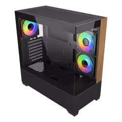 Cooler Master Elite 690 Wood Midi Tower Nero - Vista aggiuntiva 3