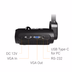 AVer F50+ fotocamera per documento Nero 25,4 / 3,2 mm (1 / 3.2") CMOS USB 2.0 - Vista aggiuntiva 7