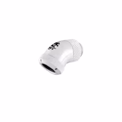 Bitspower BP-DWE45RML, Ottone, Nichel, Bianco, 1/4", 45°, Liquido