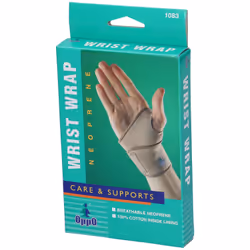Polsiera In Neoprene Oppo. Attenua Il Dolore E Sostiene L'Articolazione Del Polso Con Una Leggera Pressione Mantenendo Calore 1 pz Bendaggio/i
