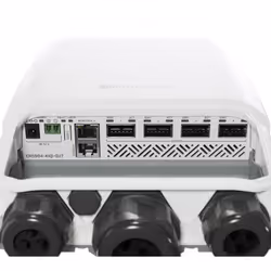 Mikrotik CRS504-4XQ-OUT switch di rete Gestito L3 Fast Ethernet (10/100) Supporto Power over Ethernet (PoE) 1U Bianco - Vista aggiuntiva 4