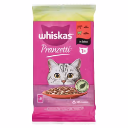 Whiskas Pranzetti 6x50g Carni Miste Scopri il delizioso Whiskas Pranzetti 6x50g Carni Miste , un pasto completo e bilanciato ...