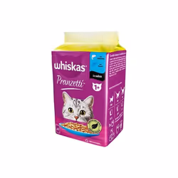 WHISKAS PRANZETTI IN SALSA SET DA 6 X50GR CON SALMONE E TONNO Whiskas Pranzetti deliziosi pasti completi in pratiche buste da ...