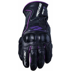 Five RFX 4 Guanti da moto da donna, nero-porpora, dimensione L per donne