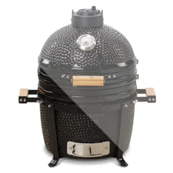 Kamado Bono Minimo Ceramic Grill 15″ Barbecue/grill Kamado Carrello Carbone (combustibile) Nero