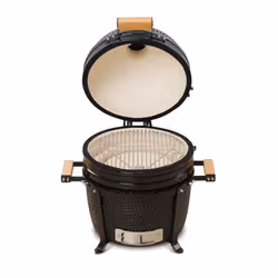 Kamado Bono Minimo Ceramic Grill 15″ Barbecue/grill Kamado Carrello Carbone (combustibile) Nero